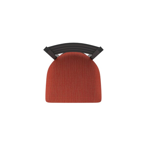 Holland Bar Stool Co 25" Stationary Counter Stool, Black Wrinkle, Graph Poppy Seat - 40025BW021
