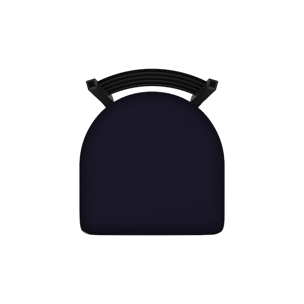 Holland Bar Stool Co 25" Stationary Counter Stool, Black Wrinkle, Canter Twilight Seat - 40025BW002