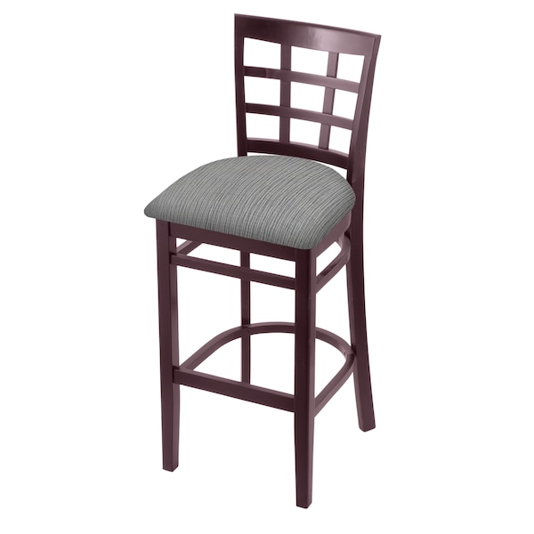 Holland Bar Stool Co 25" Counter Stool, Dark Cherry Finish, Graph Seat - 313025DC020