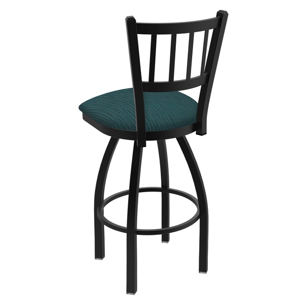 Holland Bar Stool Co 25" Swivel Counter Stool, Black Wrinkle, Graph Tidal Seat - 81025BW022