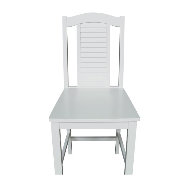 International Concepts Seaside CounterHeight Stool, 24" Seat Height, White - S08-452