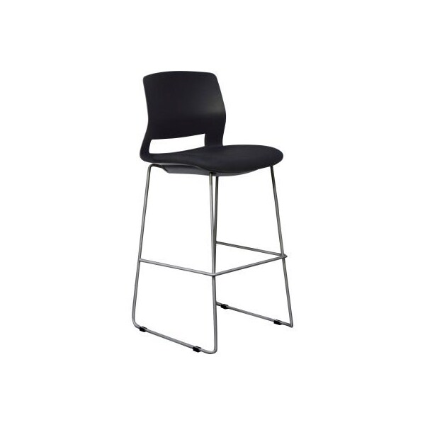 Lorell Lorell Stacking Stools - Black - Artic Series - Set of 2 - LLR42951