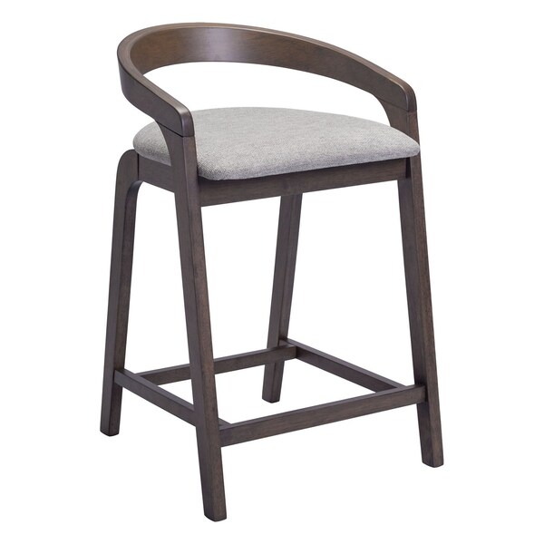 Zuo Modern Troy Counter Stool Set Of 2 Dove Gray & Espresso - 110399