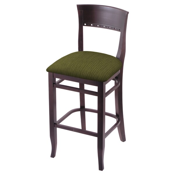 Holland Bar Stool Co 25" Counter Stool, Dark Cherry Finish, Graph Parrot Seat - 316025DC015