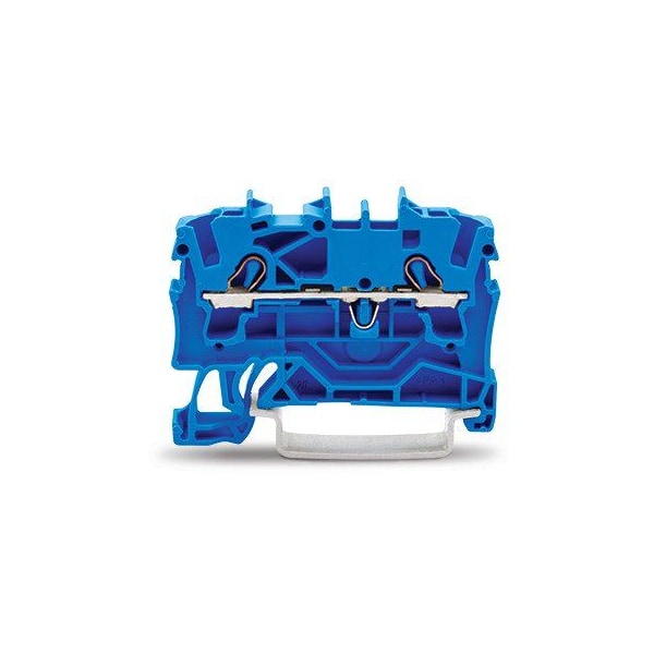 Wago 2 COND THRU TERMINAL BLOCKS, 12 AWG -22 AWG BLUE,  - 2002-1204