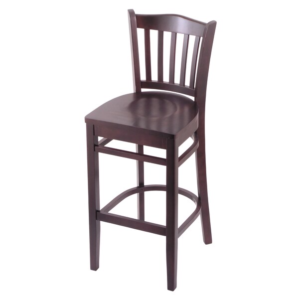 Holland Bar Stool Co 25" Counter Stool, Dark Cherry Finish, Dark Cherry Seat - 312025DCDC
