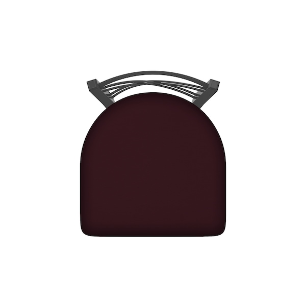Holland Bar Stool Co 25" Swivel Counter Stool, Pewter Finish, Canter Bordeaux Seat - 82025PW005