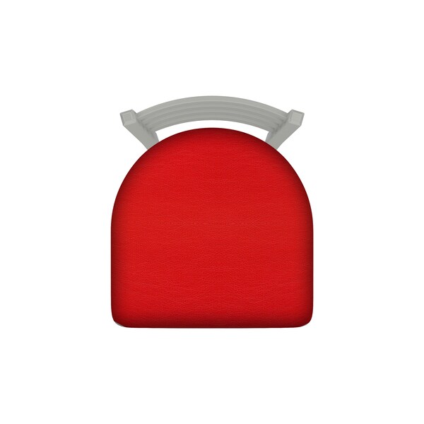 Holland Bar Stool Co 25" Swivel Counter Stool, Nickel Finish, Canter Red Seat - 41025AN011