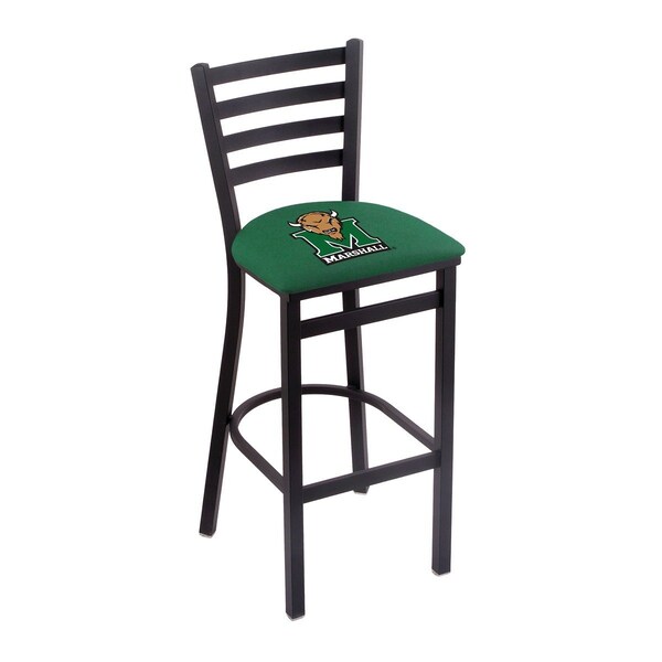 Holland Bar Stool Co 25" Blk Wrinkle Marshall Stationary Counter Stool, Ladder Back - L00425MRSHLL