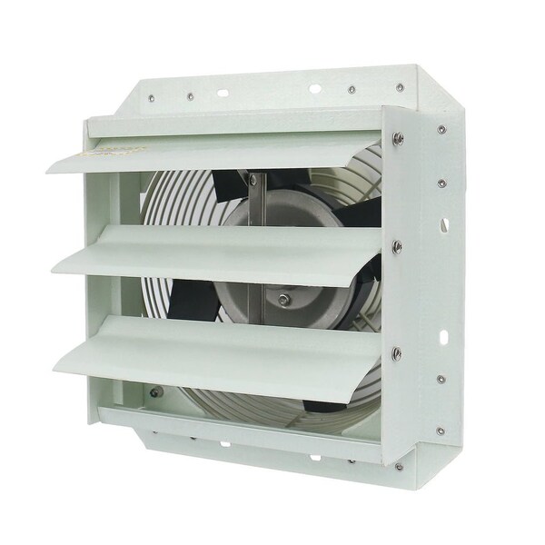 Iliving 10-Inch Corrosion Resistance Shutter Exhaust Fan, Single Speed - ILG8SF10S-CR