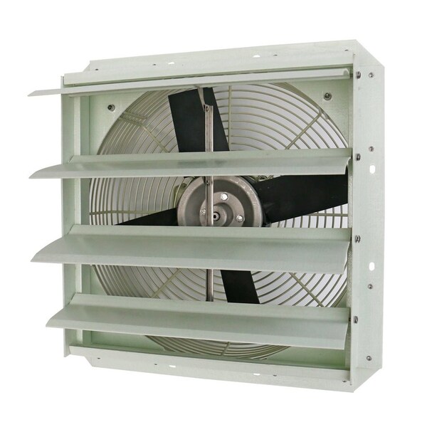 Iliving 16-Inch Corrosion Resistance Shutter Exhaust Fan, Single Speed - ILG8SF16S-CR