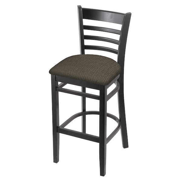 Holland Bar Stool Co 25" Counter Stool, Black Finish, Graph Chalice Seat - 314025BLK019