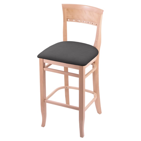 Holland Bar Stool Co 25" Counter Stool, Natural Finish, Canter Storm Seat - 316025NAT004