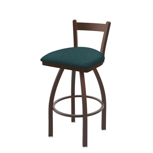 Holland Bar Stool Co 25" Low Back Swivel Counter Stool, Bronze Finish, Graph Tidal Seat - 82125BZ022