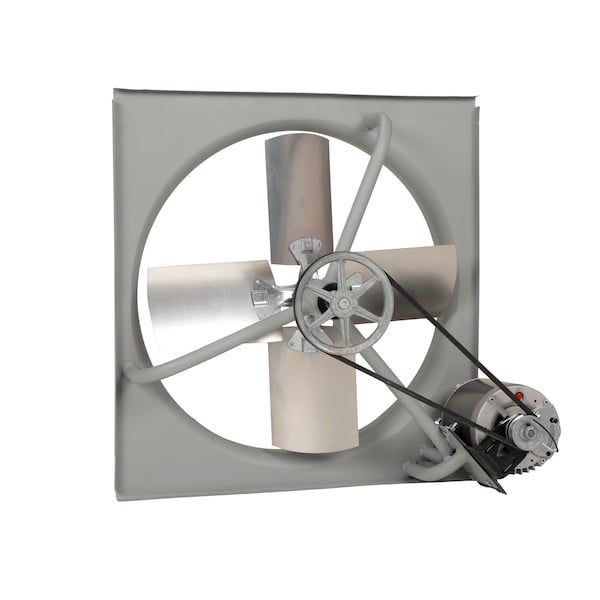 Tpi Commercial Exhaust Fan, 24", Belt-Drive, 120V, 1/3HP, 1-Phase, Gray - CE-24B