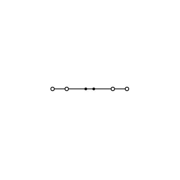 Wago 4 COND THRU TERMINAL BLOCKS, 12 AWG -22 AWG GREY,  - 2002-1401