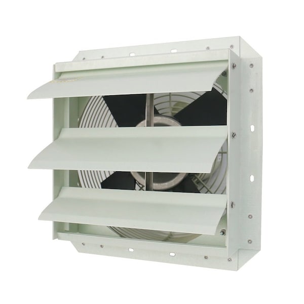 Iliving 12-Inch Corrosion Resistance Shutter Exhaust Fan, Single Speed - ILG8SF12S-CR