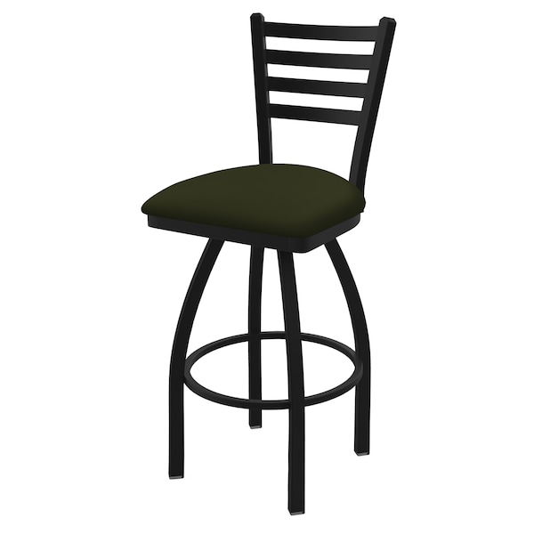 Holland Bar Stool Co 25" Swivel Counter Stool, Black Wrinkle, Canter Pine Seat - 41025BW010