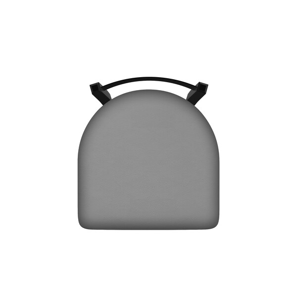 Holland Bar Stool Co 25" Low Back Swivel Counter Stool, Black Wrinkle, Canter Grey Seat - 82125BW007