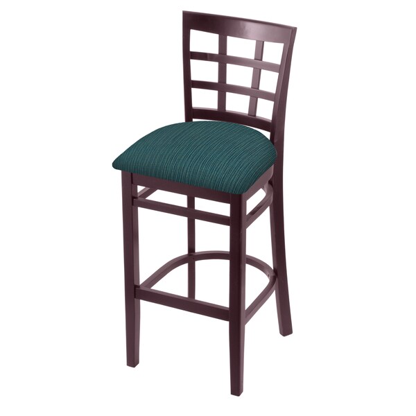 Holland Bar Stool Co 25" Counter Stool, Dark Cherry Finish, Graph Tidal Seat - 313025DC022