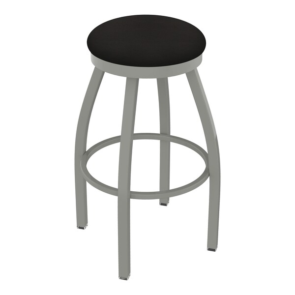 Holland Bar Stool Co 25" Swivel Counter Stool, Nickel Finish, Canter Espresso Seat - 80225AN003