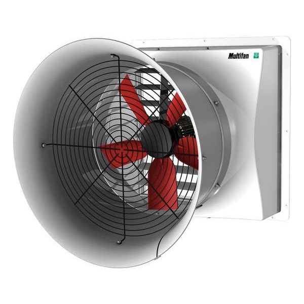 Multifan Agricultural Exhaust Fan, 240V, 21/32 HP - C6E63K1M10338