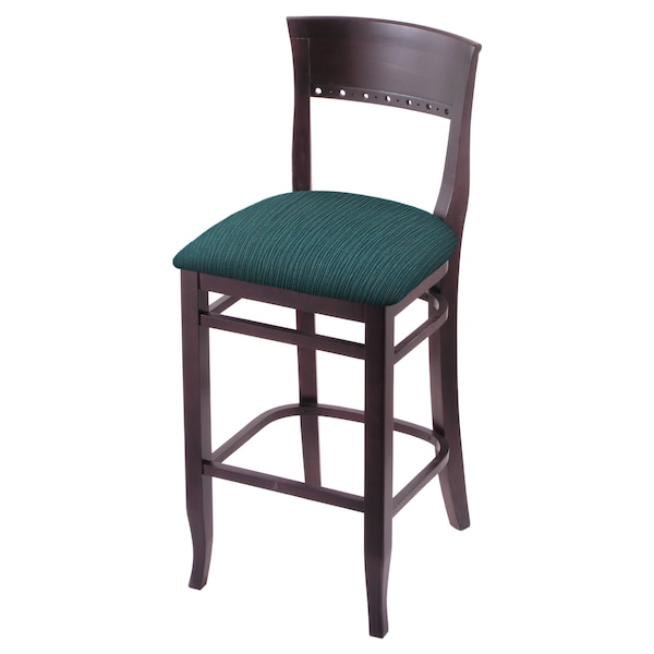 Holland Bar Stool Co 25" Counter Stool, Dark Cherry Finish, Graph Tidal Seat - 316025DC022