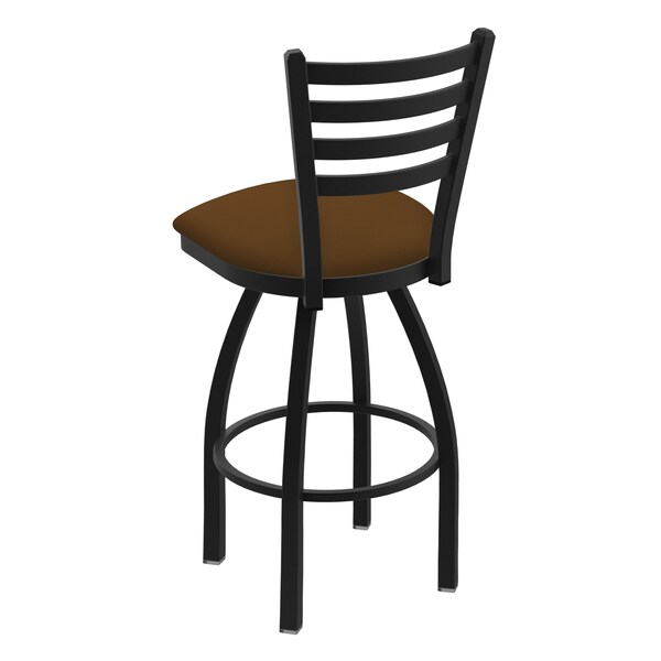 Holland Bar Stool Co 25" Swivel Counter Stool, Black Wrinkle, Canter Thatch Seat - 41025BW001