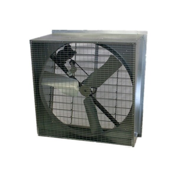 Hessaire Products. Hessaire 48" Slantwall Exhaust Fan - Belt Drive - 1 HP - 21100 CFM - 115/230V - 48SW750