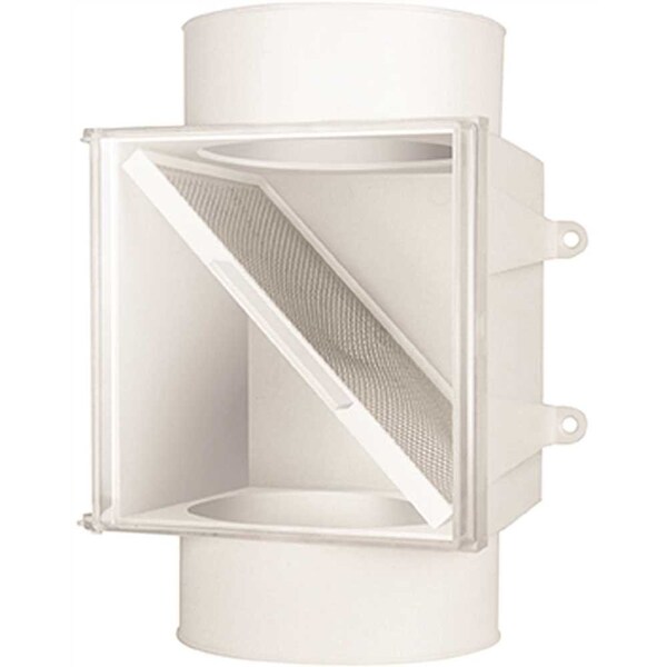 Dundas Jafine ProClean Series Dryer Duct Lint Trap, 4 in Duct, Polystyrene - PCLT4WZW