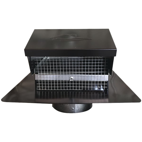Builders Best Black 4" Collar Metal Roof Vent Cap - 12635