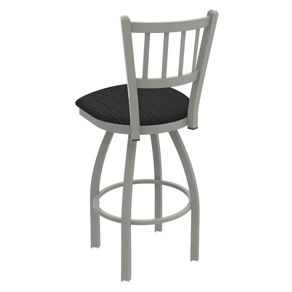 Holland Bar Stool Co 25" Swivel Counter Stool, Nickel Finish, Graph Coal Seat - 81025AN018