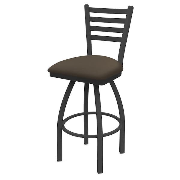 Holland Bar Stool Co 25" Swivel Counter Stool, Pewter Finish, Canter Earth Seat - 41025PW006