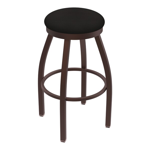 Holland Bar Stool Co 25" Swivel Counter Stool, Bronze Finish, Canter Espresso Seat - 80225BZ003