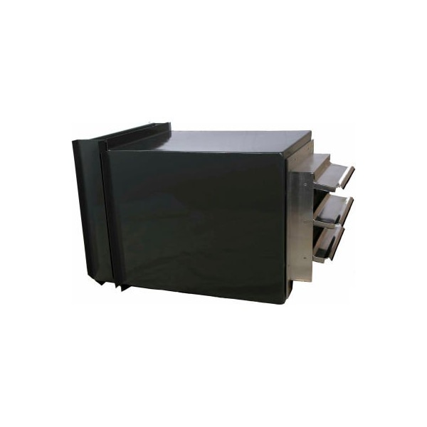 Americraft Mfg 90 Degree Curve Connector for Curtain Wall Partitions - CAF-L948-3-3-TEFC