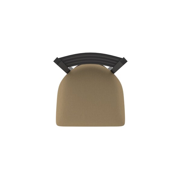Holland Bar Stool Co 25" Stationary Counter Stool, Black Wrinkle, Canter Thatch Seat - 40025BW001
