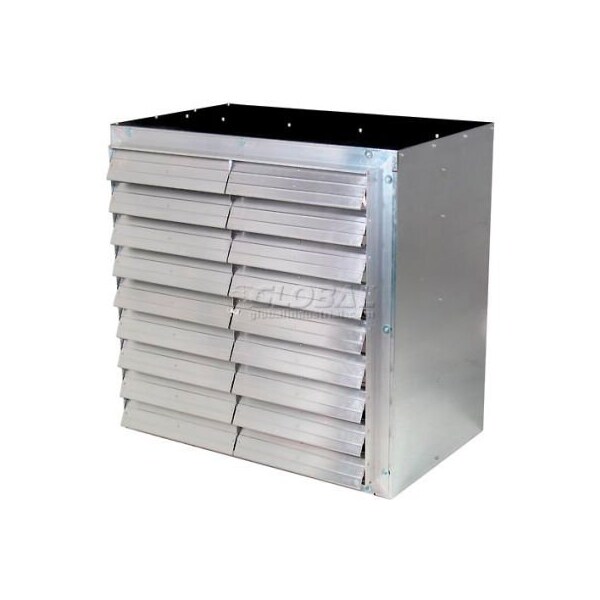 J & D Manufacturing J&D 36in Galvanized Wall Master Exhaust Fan, Direct Drive, 1/2hp - VF36DM