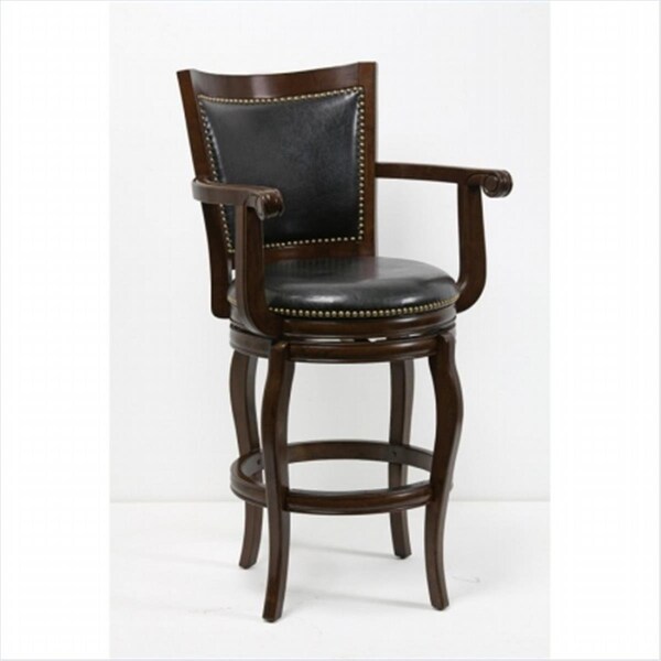 Made-To-Order 29 in. Jones Memory Swivel Stool, Cappuccino - MA203886