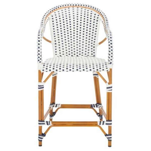 Safavieh California Counter Stool White & Navy - PAT7533D