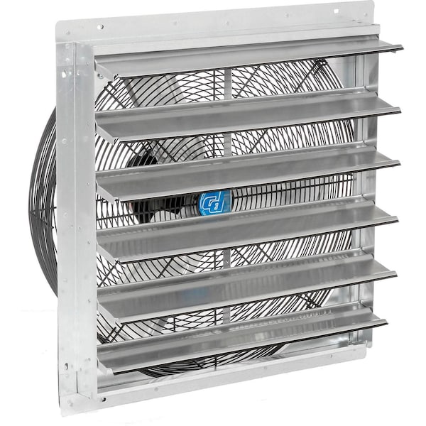 Cd Continental Dynamics Direct Drive 24in Exhaust Fan w/ Shutter, 2 Speed, 7000 CFM, 1/4HP, 1Phase - 294497A