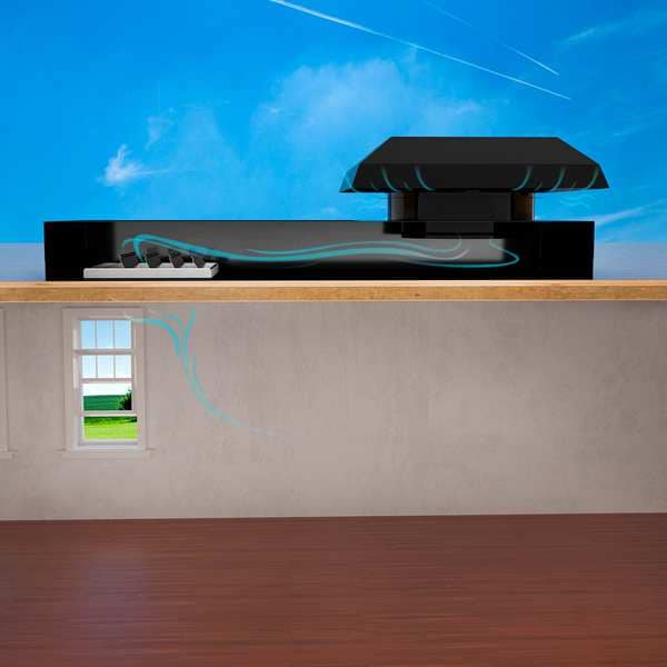 Quietcool RM WHF-4.0-PL Steel Roof Whole House Fan - RM WHF-4.0-PL