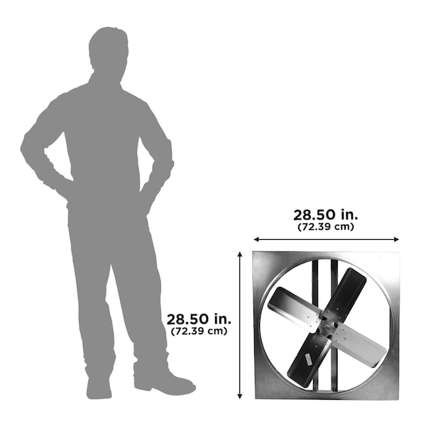 Maxx Air 24 In. 2-Speed Direct Drive Whole House Fan with Shutter - CX242DDWTUPS