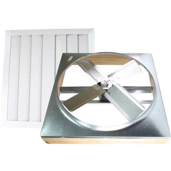 Maxx Air 24 In. 2-Speed Direct Drive Whole House Fan with Shutter - CX242DDWTUPS