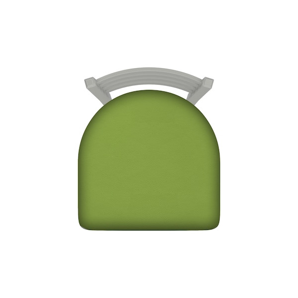 Holland Bar Stool Co 25" Swivel Counter Stool, Nickel Finish, Canter Kiwi Green Seat - 41025AN009