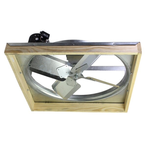 Maxx Air 24 In. 2-Speed Belt Drive Whole House Fan with Shutter - CX24BDM-2 SPD