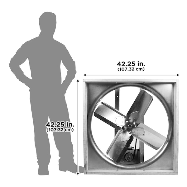 Maxx Air Whole House Exhaust Fan 120 V, 6,800 / 9,700 CFM - CX36BD2SPD