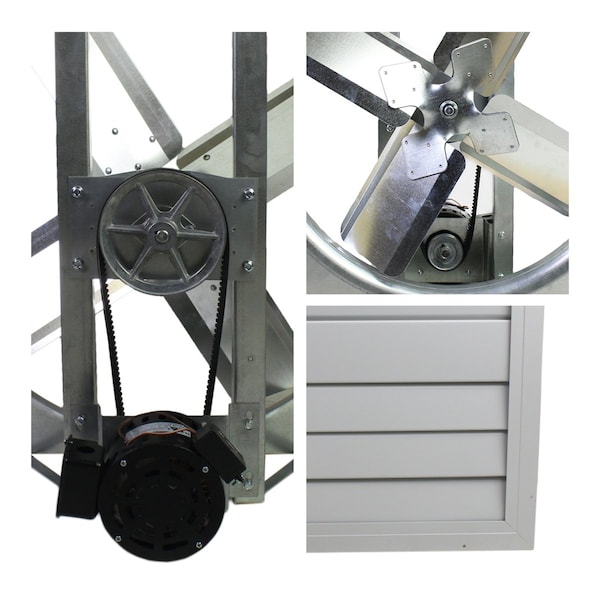 Maxx Air Whole House Exhaust Fan 120 V, 6,800 / 9,700 CFM - CX36BD2SPD