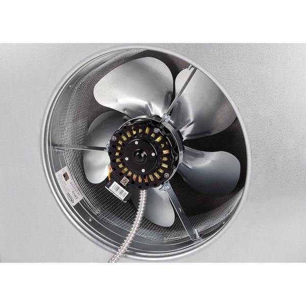 Gaf Master Flow 1500 CFM Weathered Wood Power Roof Mount Attic Fan with Humidistat/Thermostat - ERV6WWHT