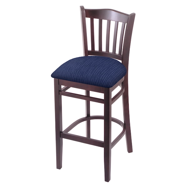 Holland Bar Stool Co 25" Counter Stool, Dark Cherry Finish, Graph Anchor Seat - 312025DC014