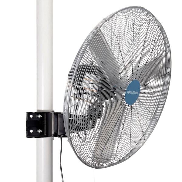 Global Industrial 30in Deluxe Oscillating Fan, Pole or Column Mount, 10,000 CFM, 1/2 HP - 293158